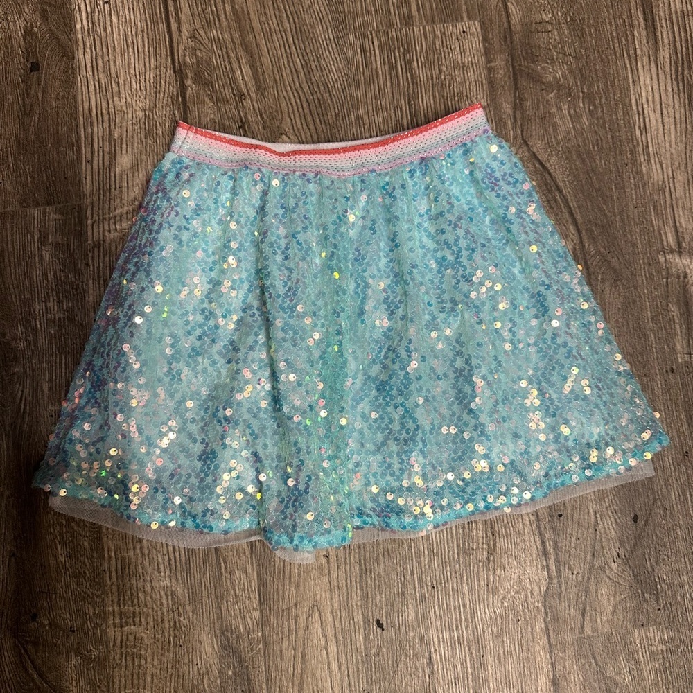 Garanimals Sparkling Aqua Sequin Skirt - Picture 3 of 6